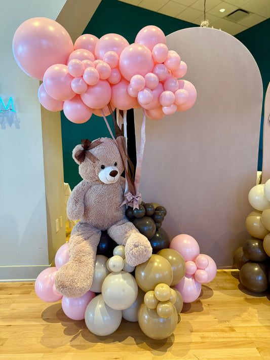Oh Baby Balloon Bouquet with Teddy Bear