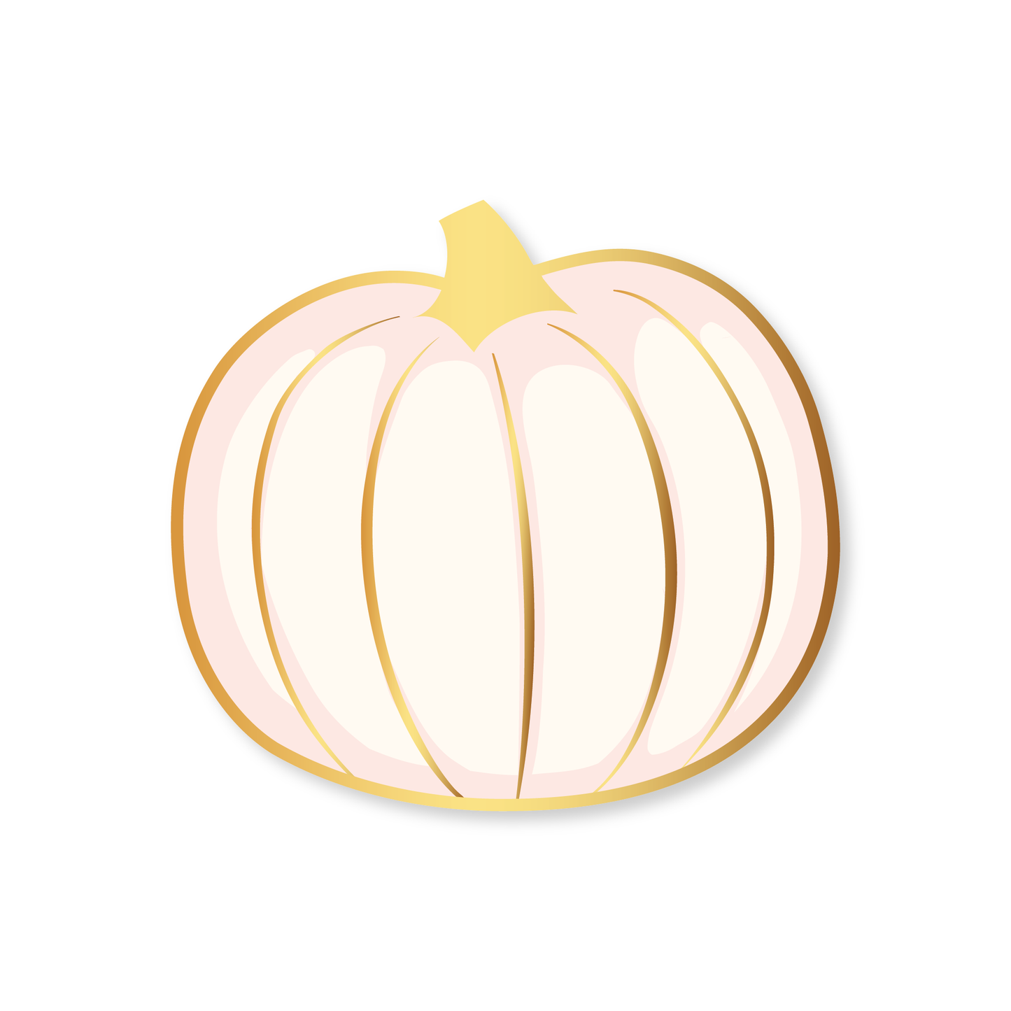 WHITE & GOLD PUMPKIN DESSERT PLATES