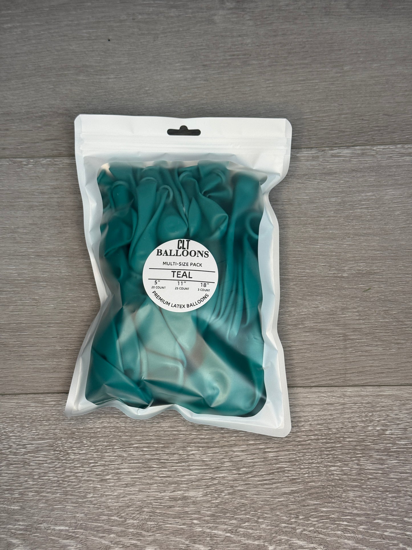 Teal Balloon Multi-Size Pack