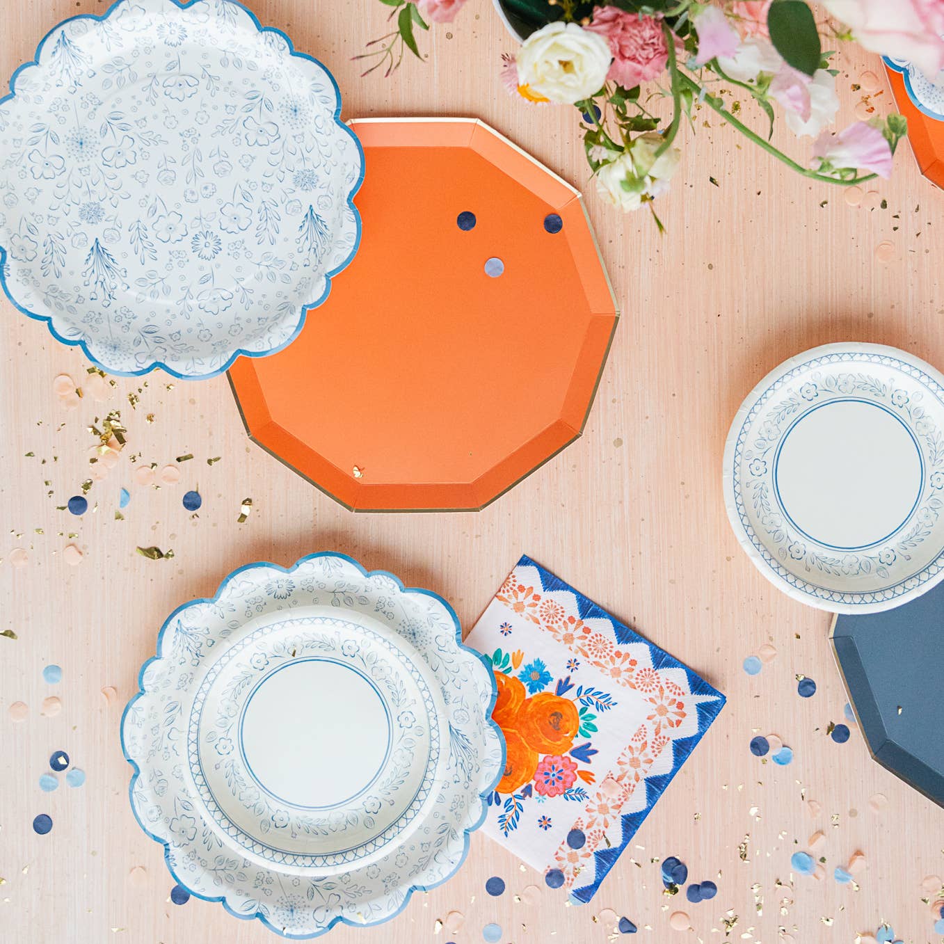 SUNKISSED ORANGE PREMIUM DINNER PLATES Bonjour Fête