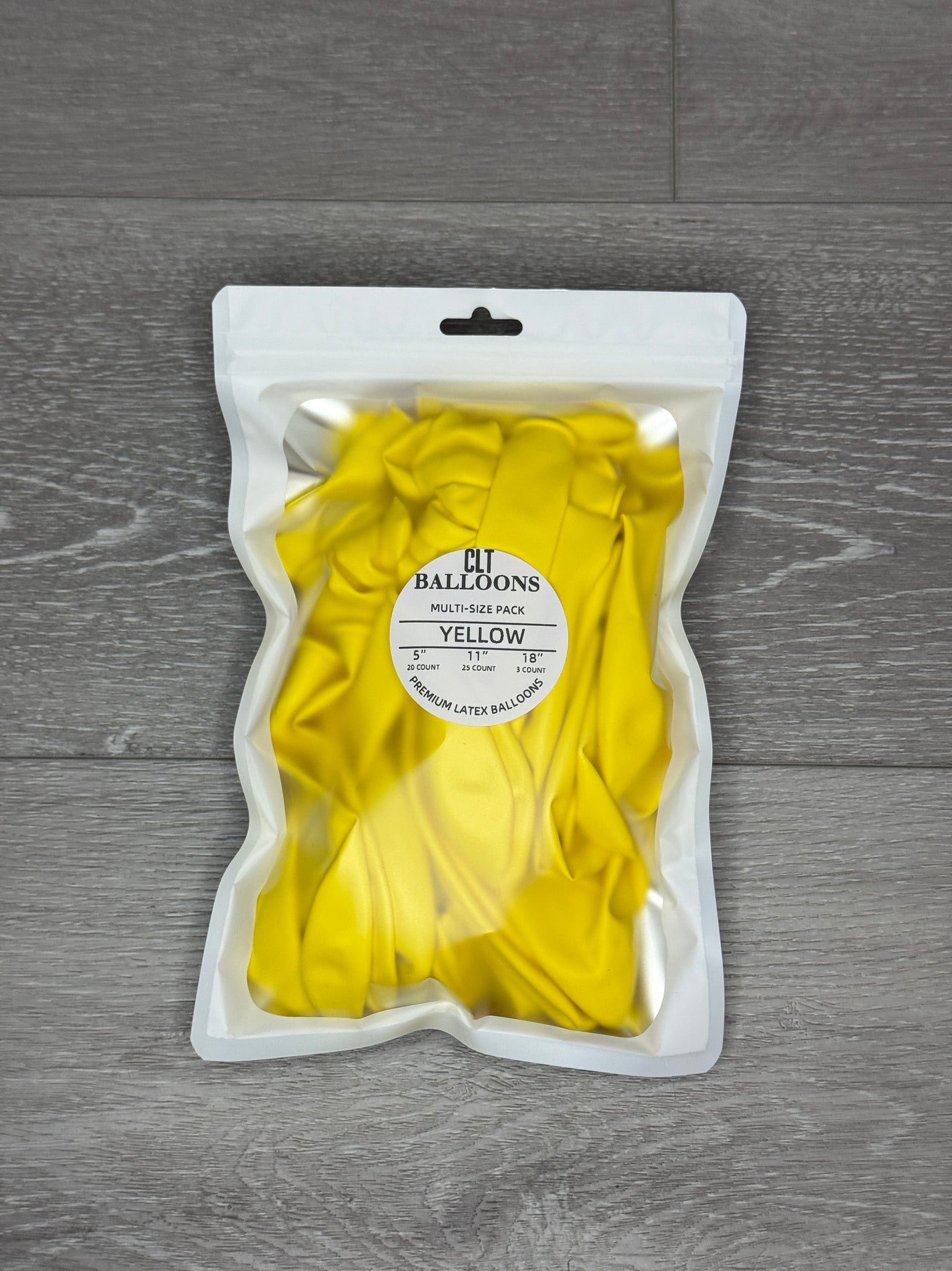 Yellow Balloon Multi-Size Pack