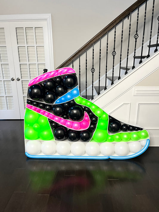 Sneaker Ball Mosaic with Balloons
