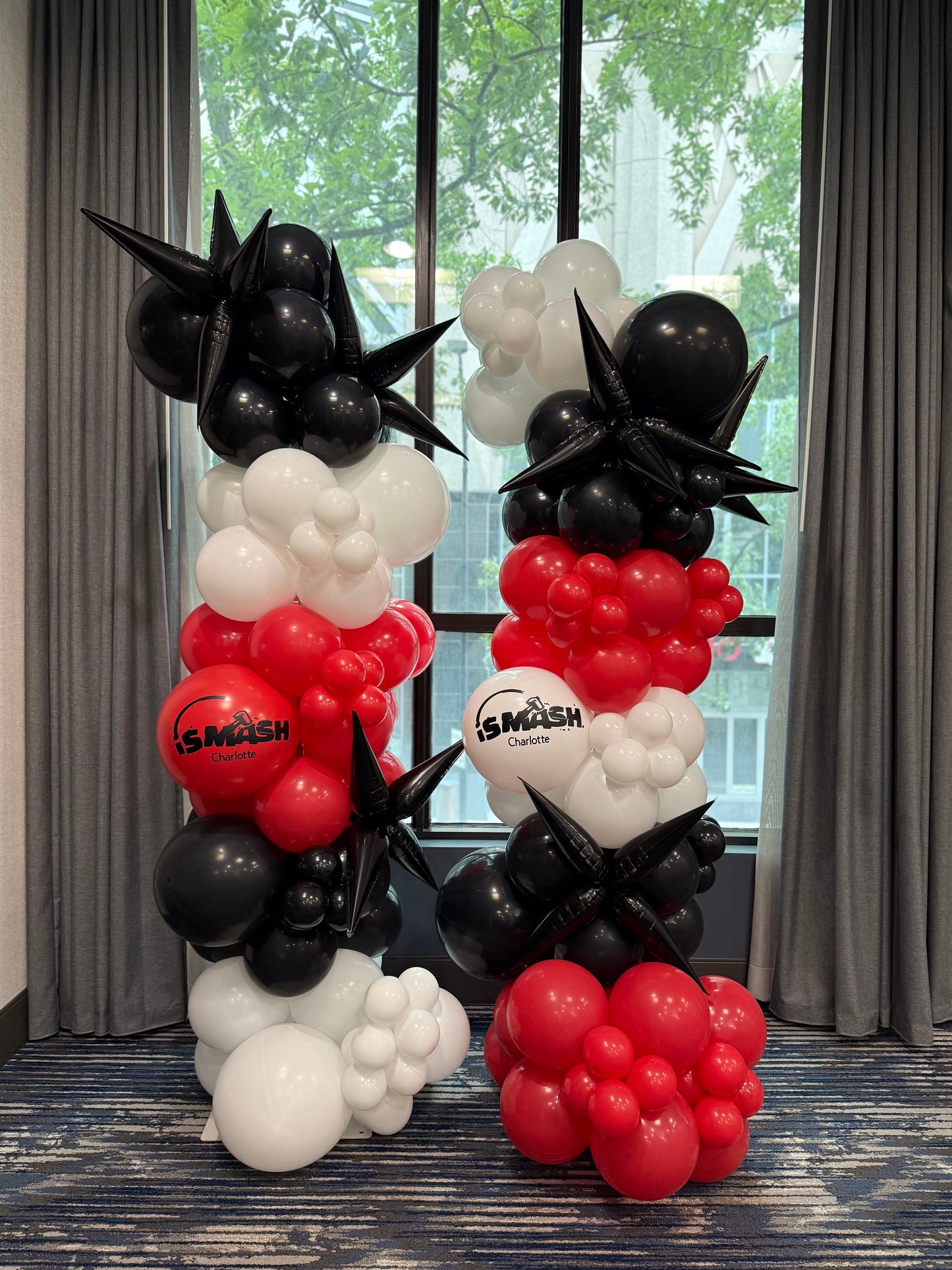 Grand Opening Balloon Columns - Set of Two - Company Branded