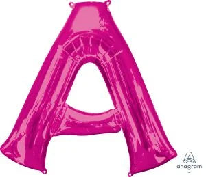34” Pink Letter Foil Balloon Anagram