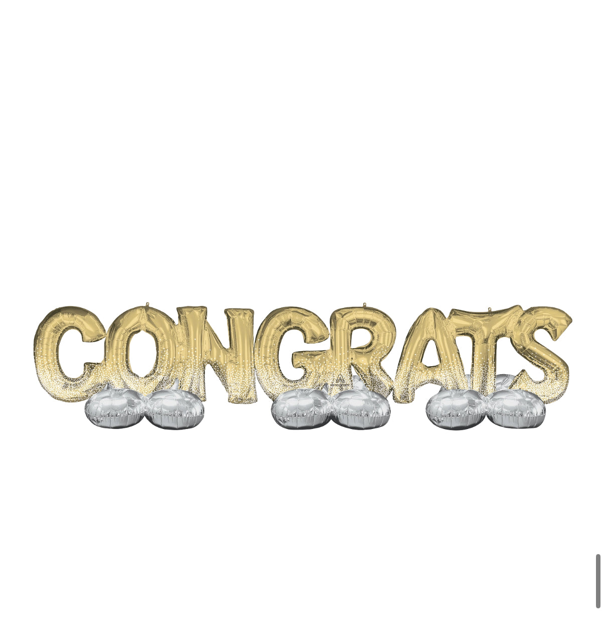 Congrats Foil Balloon Uninflated