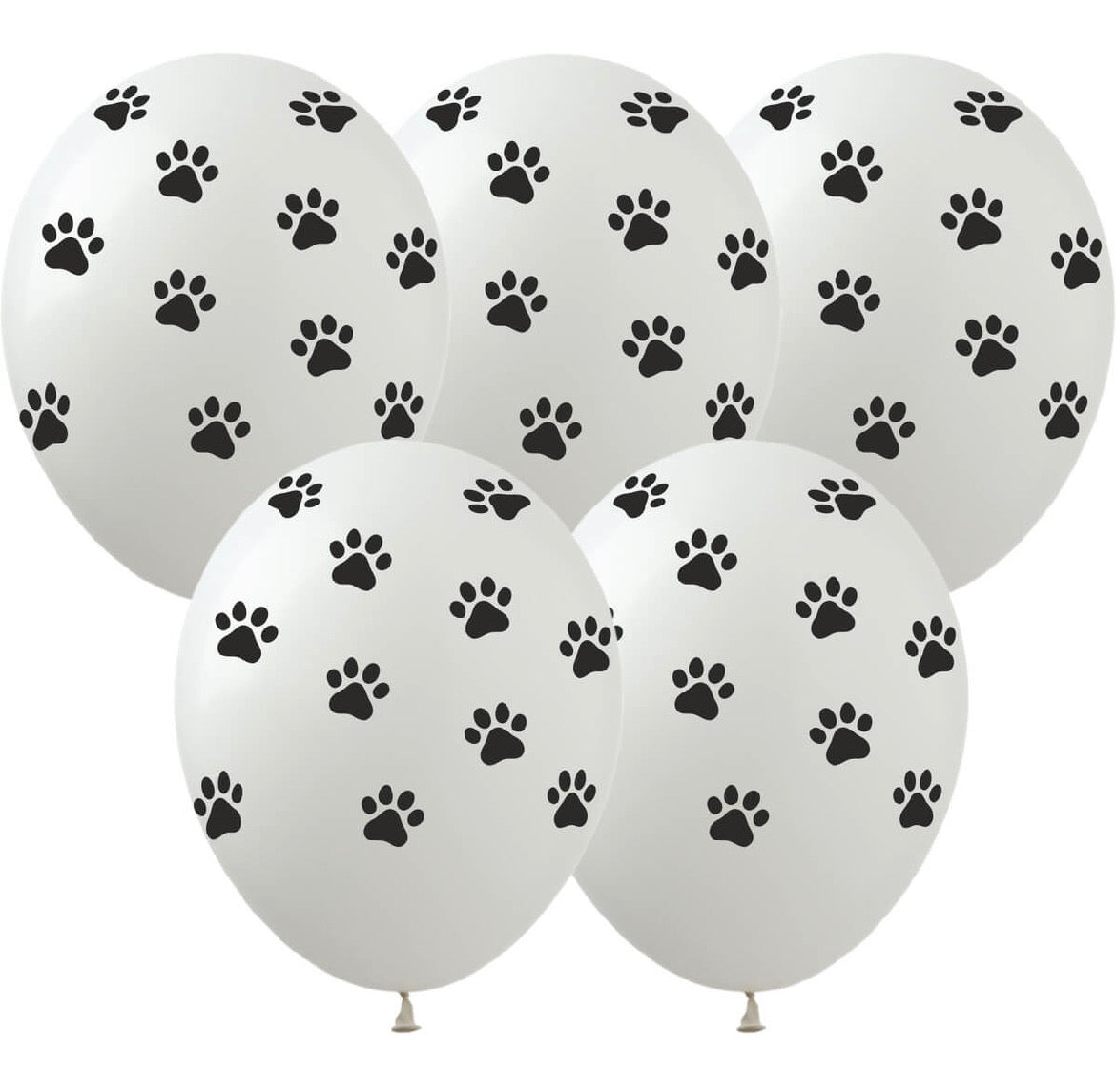 11” Paw Print Helium Inflated Latex Balloon