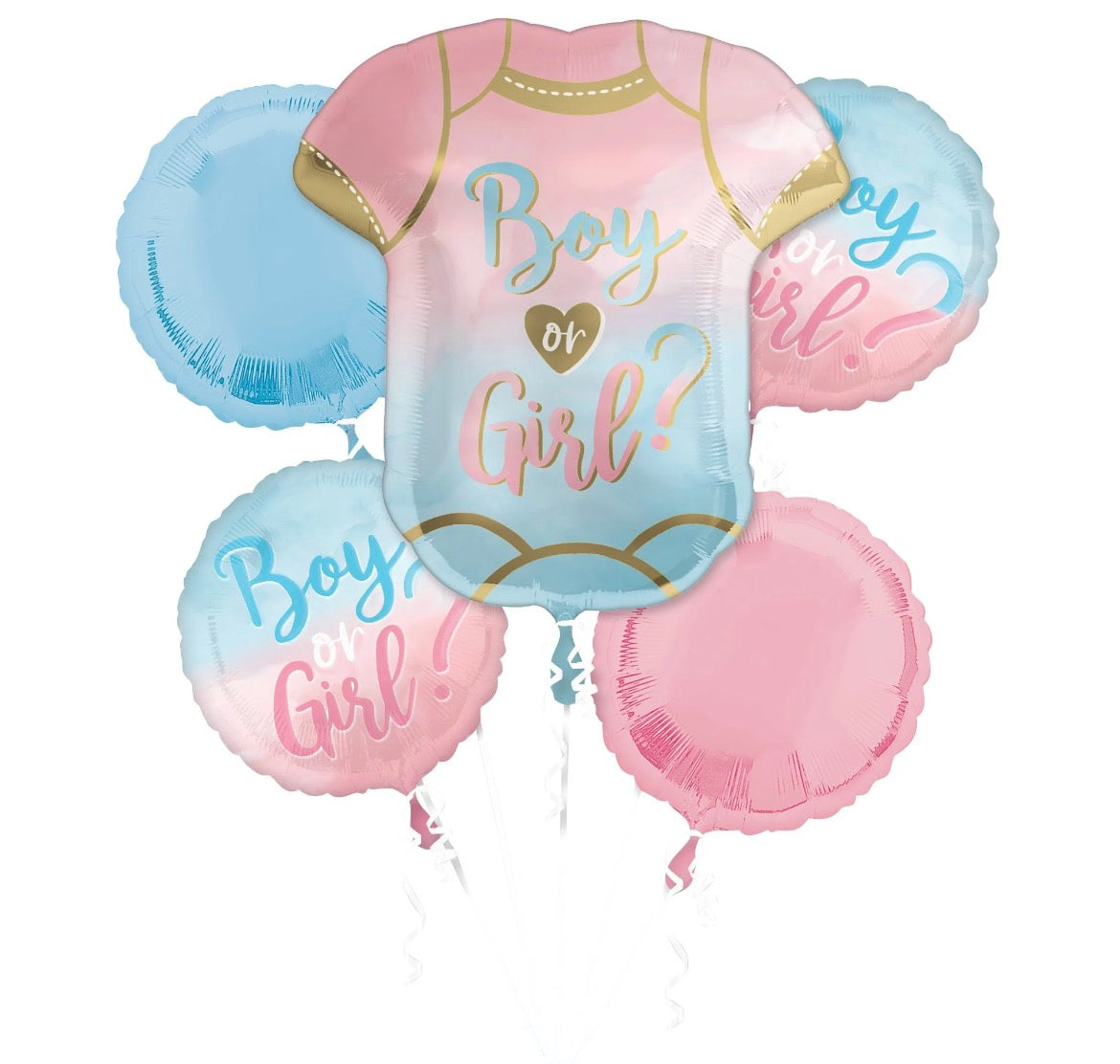 “The Big Reveal" Gender Reveal Balloon Bouquet