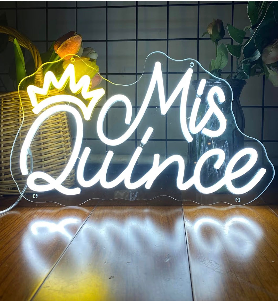 Mis Quince Birthday Collection Neon Sign Rental