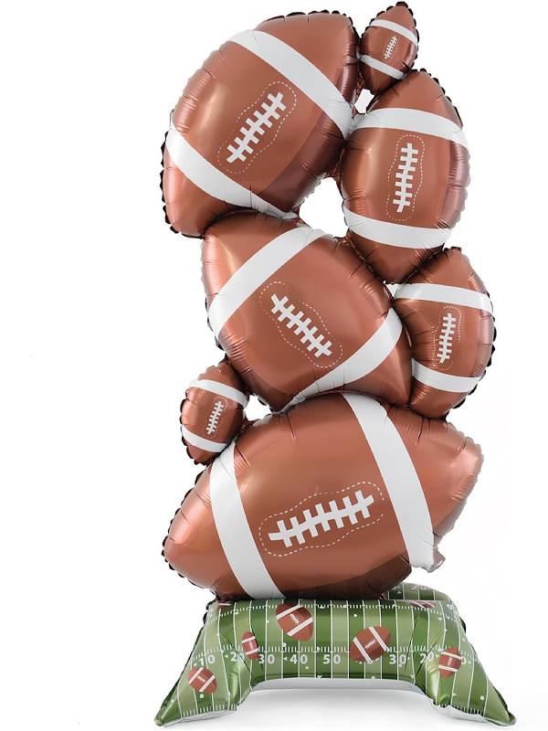 59” Stack of Footballs Balloon