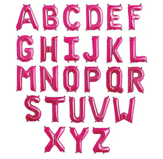 Pink Letter Foil Balloon