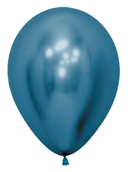 Reflex Blue Helium Inflated Latex Balloon