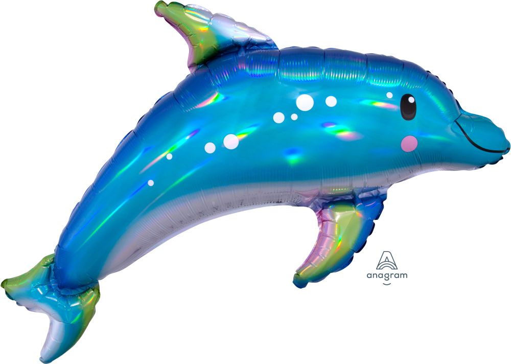 Iridescent Dolphin SuperShape Balloon