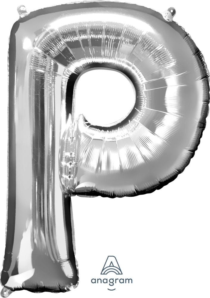 32” Silver Letter Foil Balloon CLT