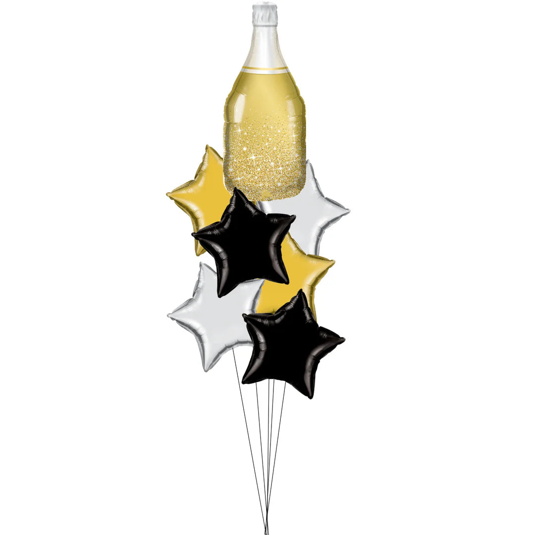 Champagne & Stars Balloon Bouquet