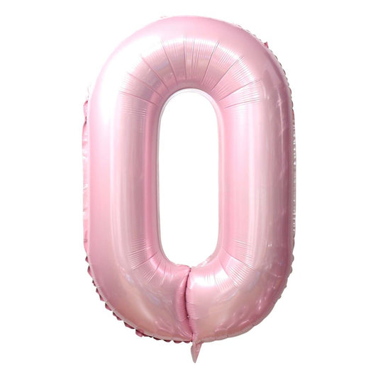 Light Pink Number Foil Balloon