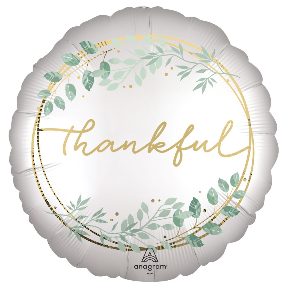 18" Thankful Thanksgiving Balloon