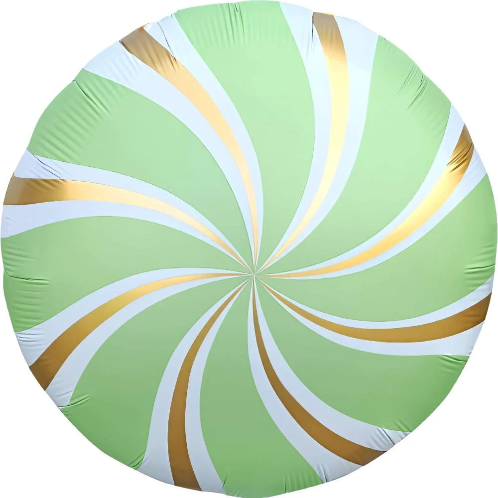 18" Candy Swirl Pastel Green Balloon