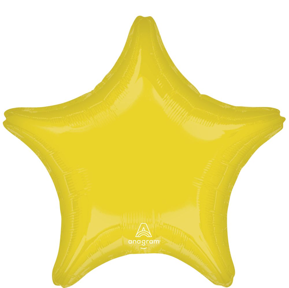 18” Yellow Star Balloon