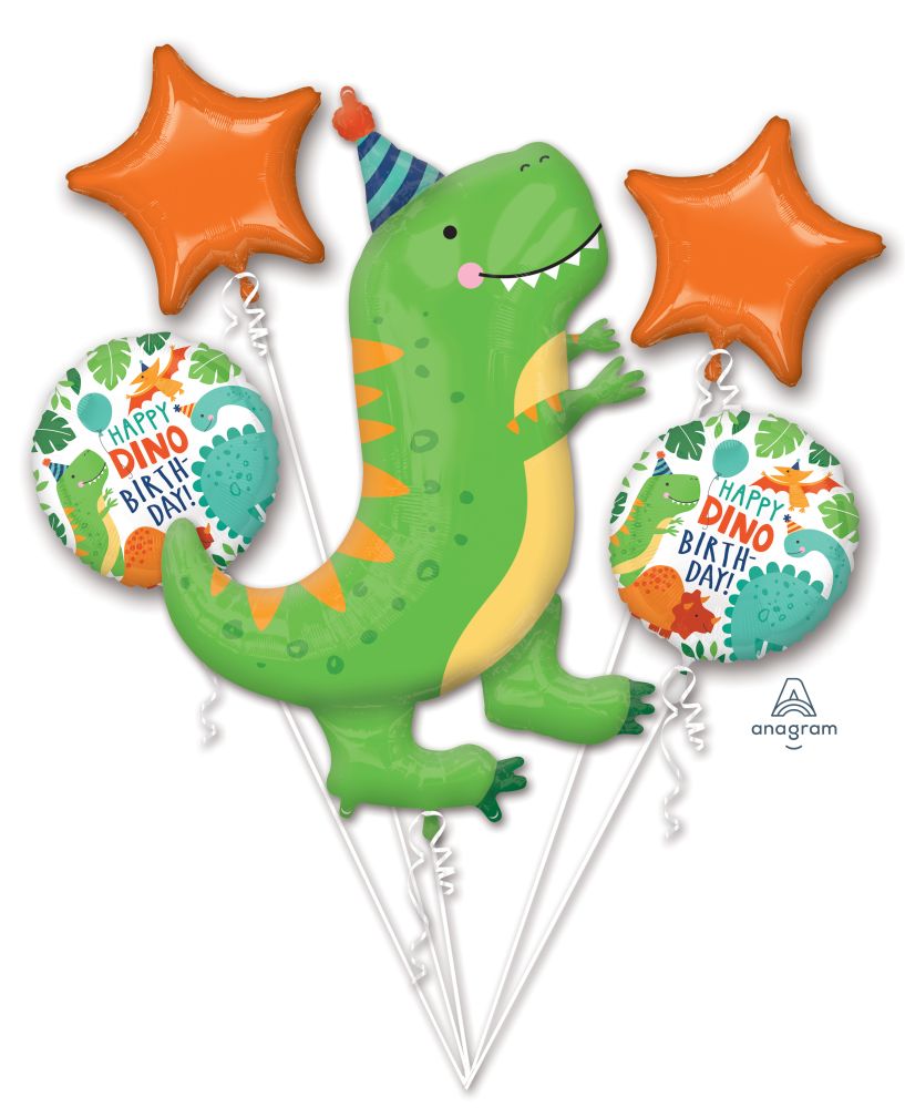 Happy Dino Birthday Balloon Bouquet