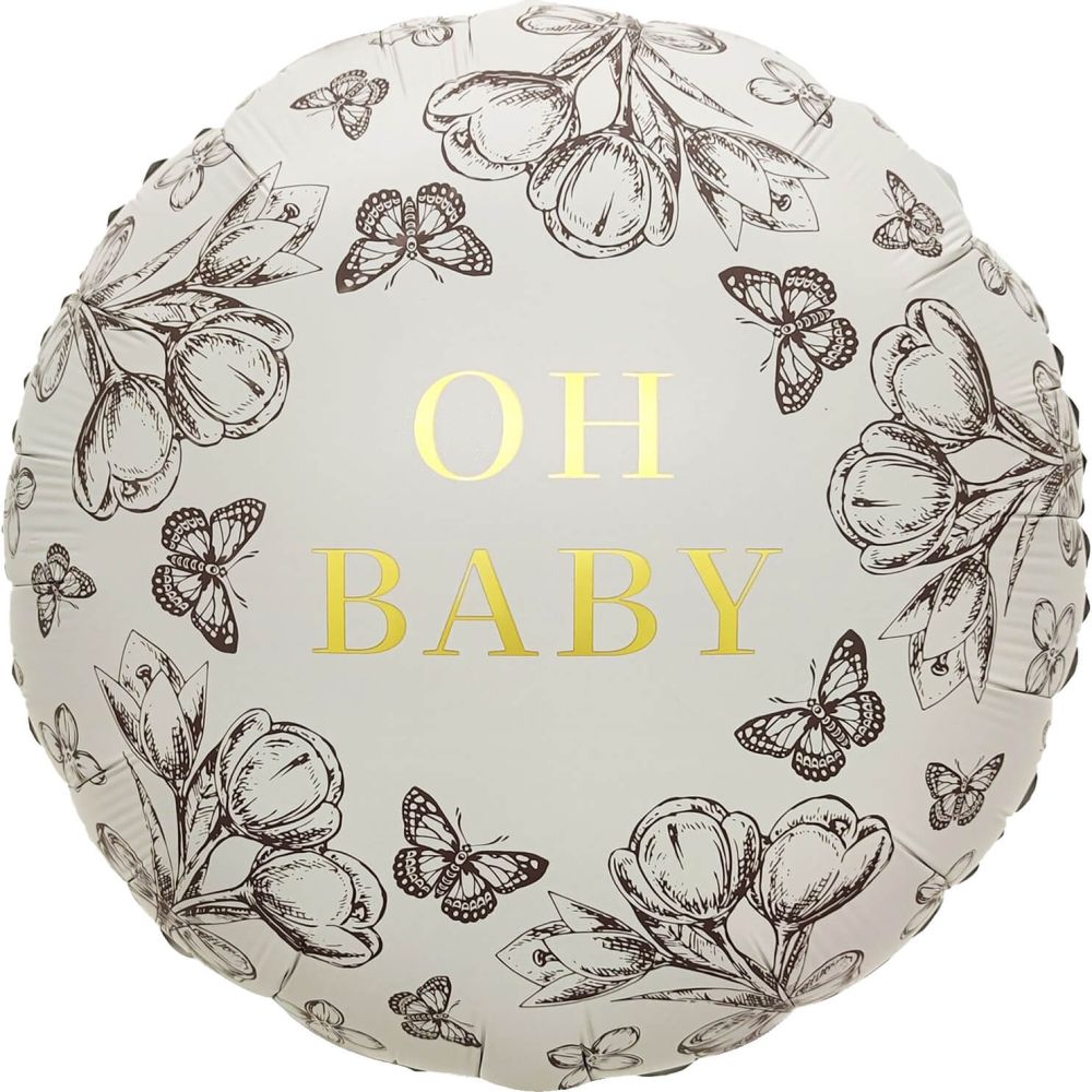 18” Oh Baby Butterflies Balloon