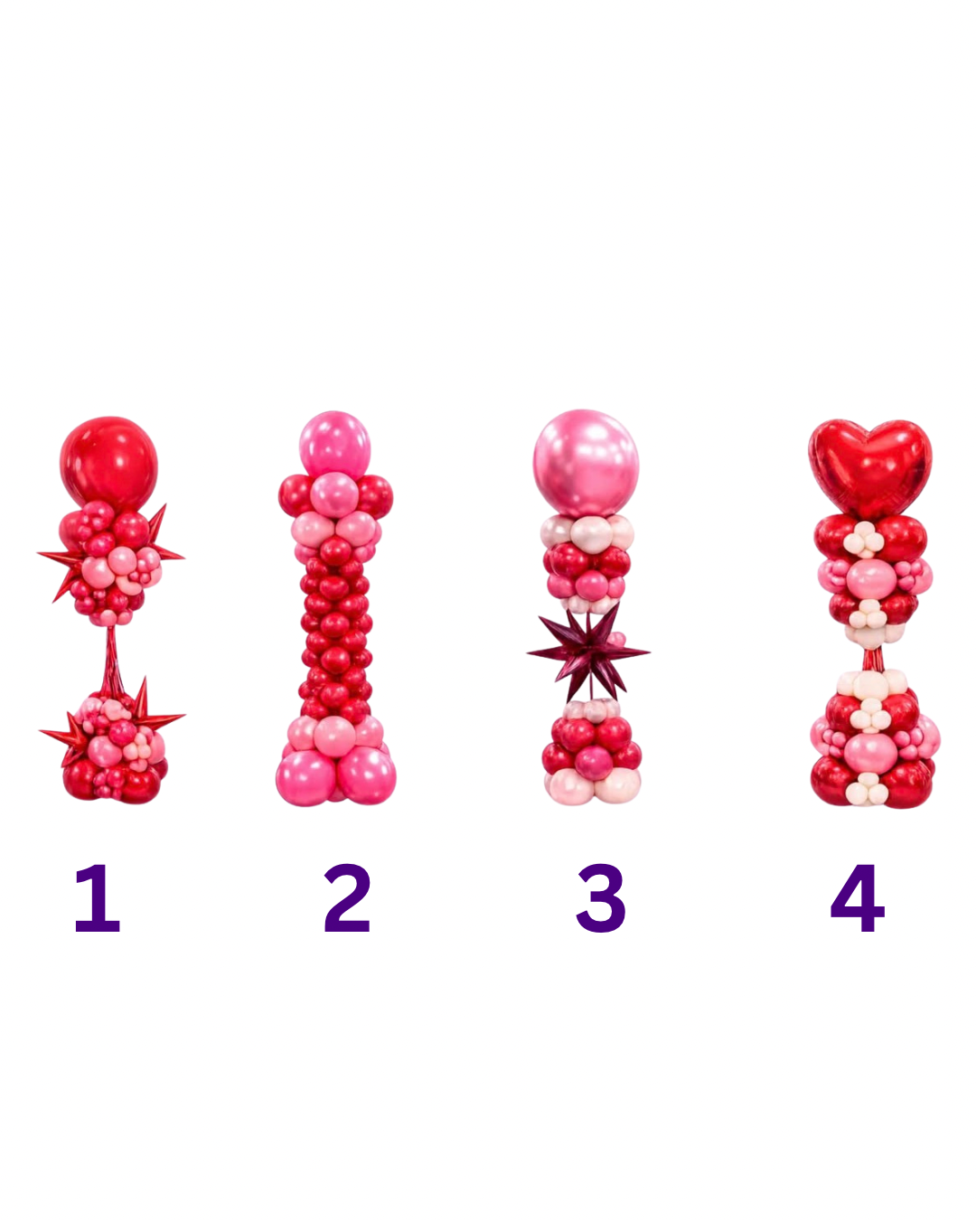 Pink Balloon Columns