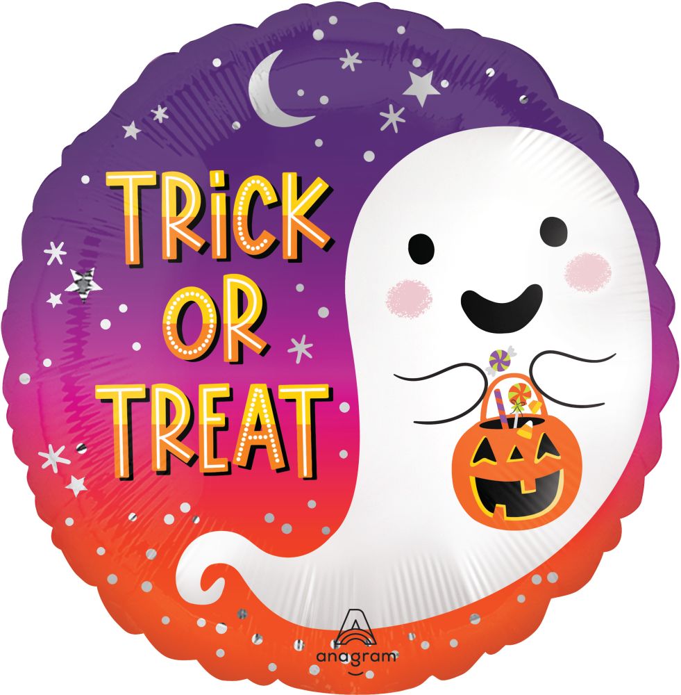 Standard Satin Trick Or Treat Balloon