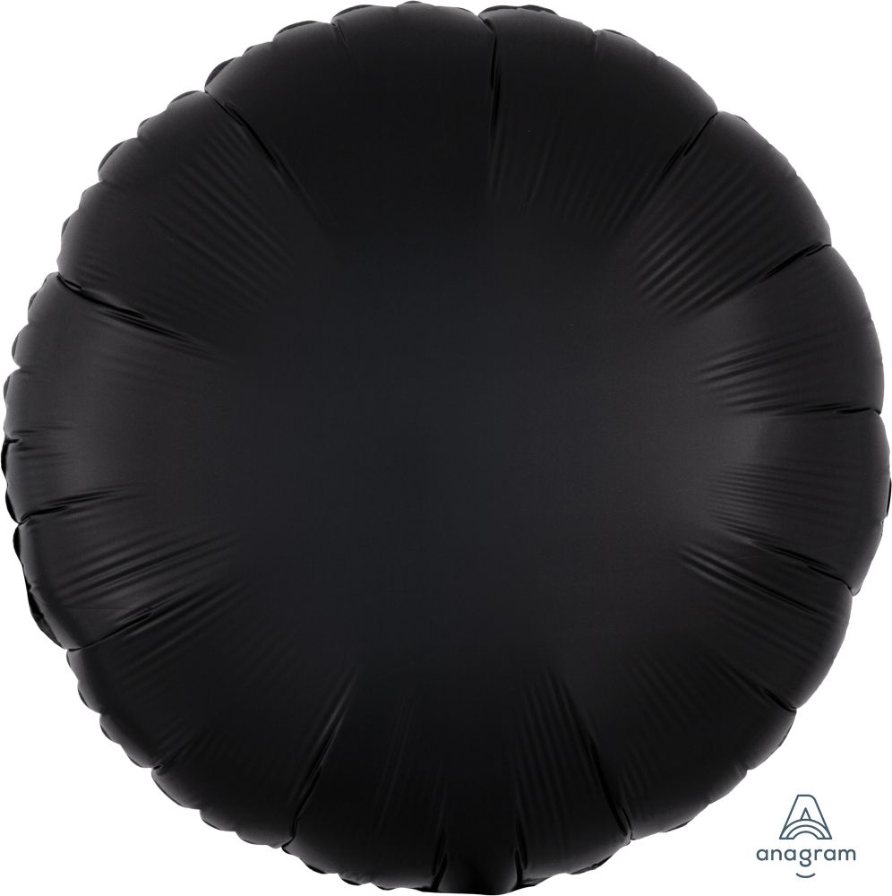18" Black Circle Balloon