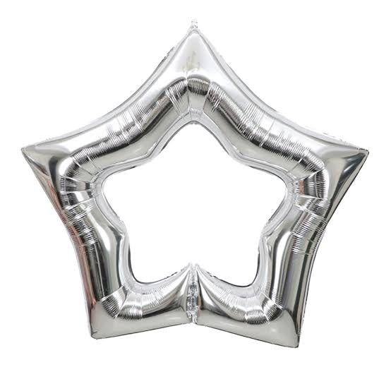 40” Metallic Silver Star Balloon