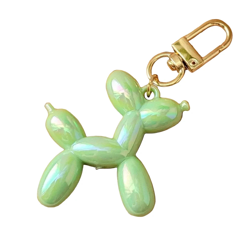 Green Keychain Balloon Dog