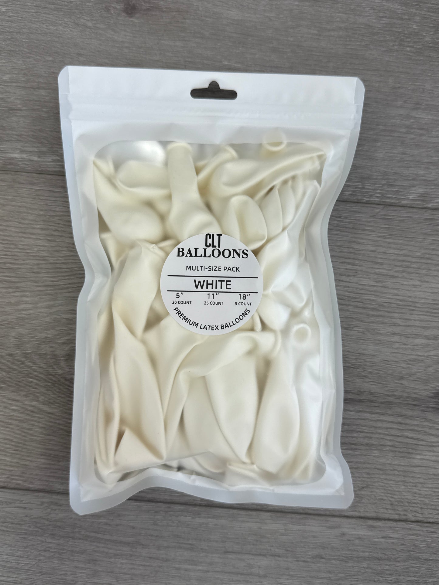 White Balloon Multi-Size Pack