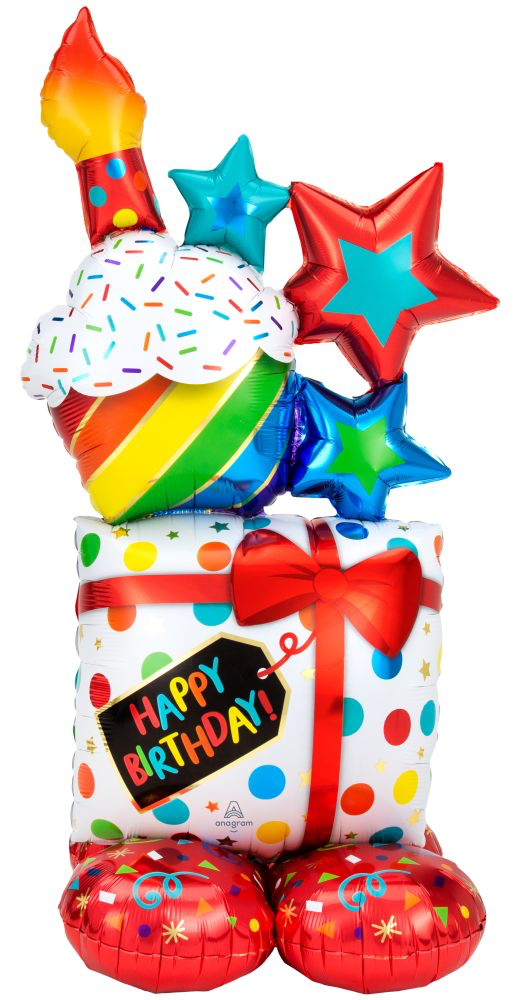 55” Birthday Icons Airloonz Foil Balloon
