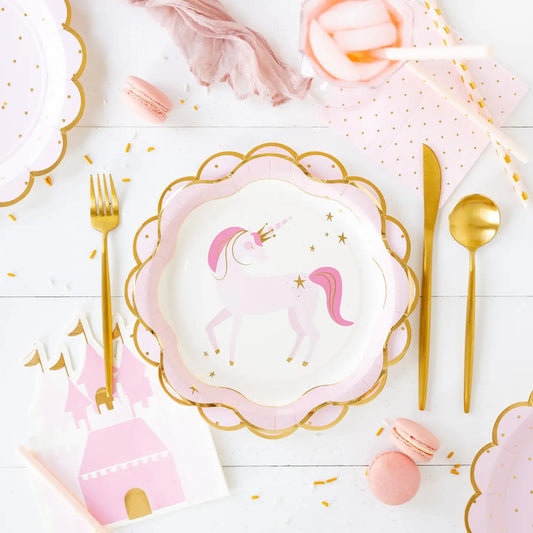 Princess Polka Dot Cocktail Napkin