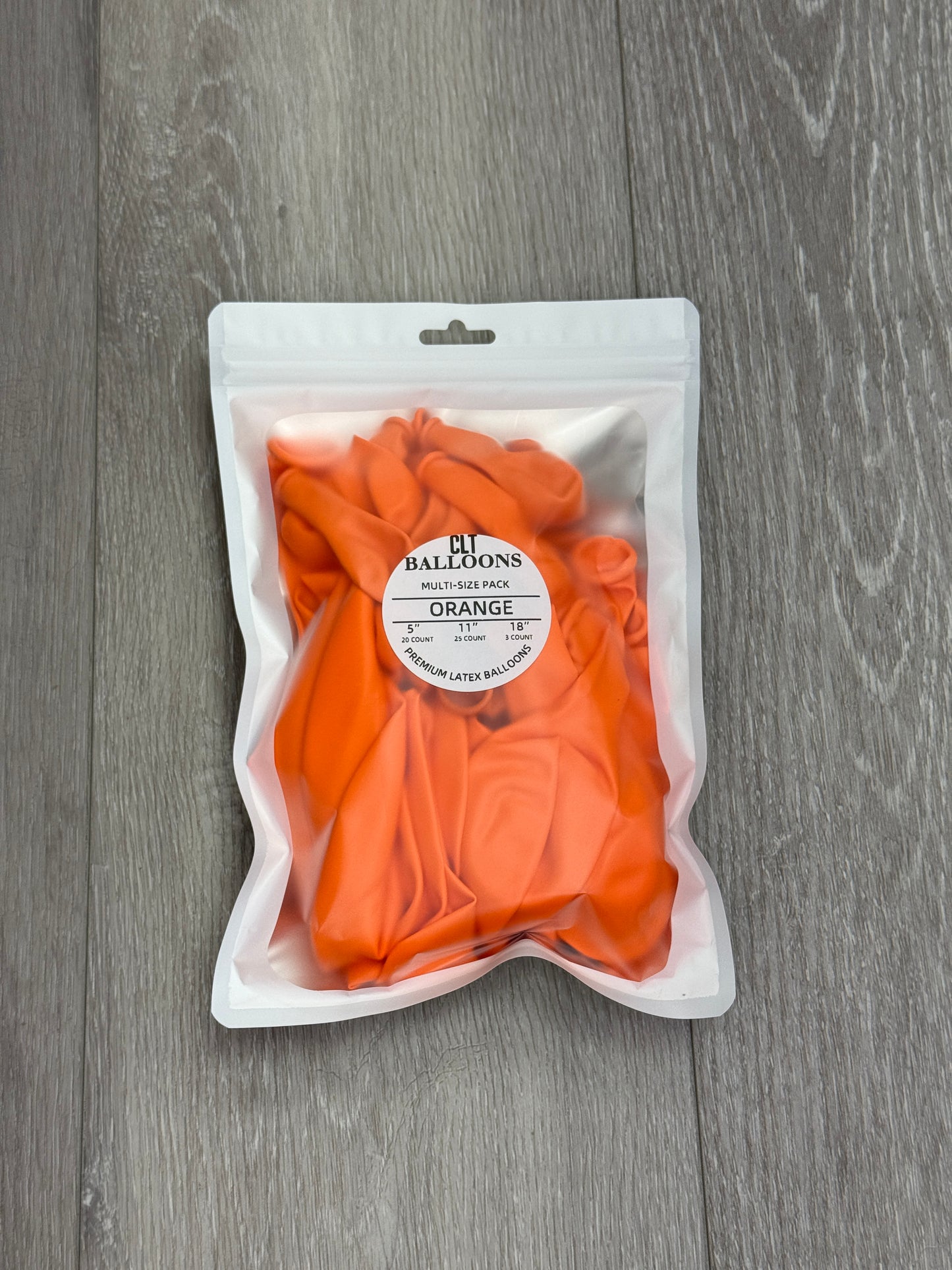Orange Balloon Multi-Size Pack