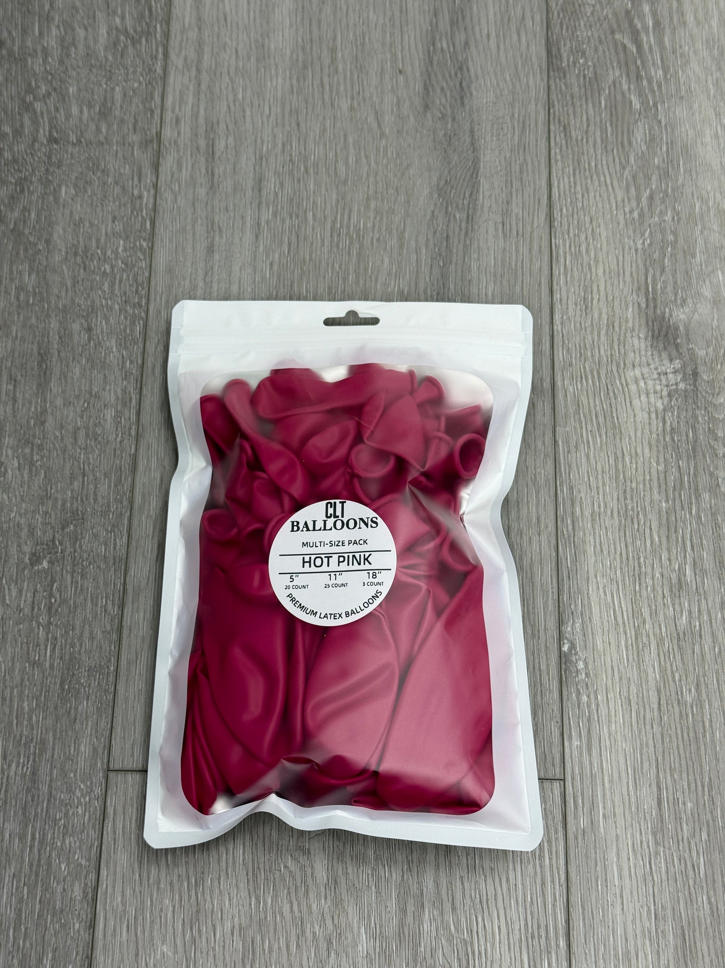 Hot Pink Balloon Multi-Size Pack