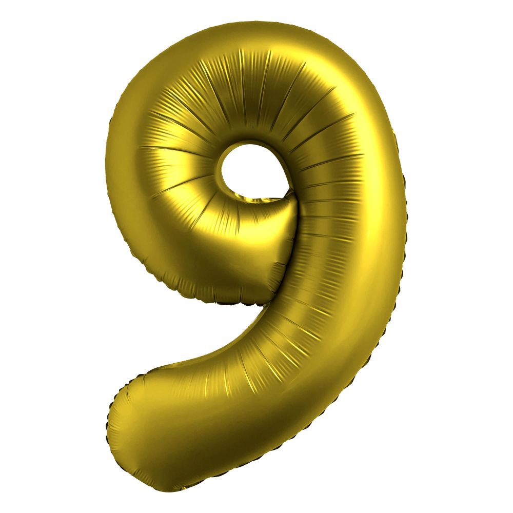 Airise Chrome Gold Number Foil Balloon