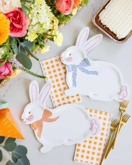 Bunny Shaped Plate Set