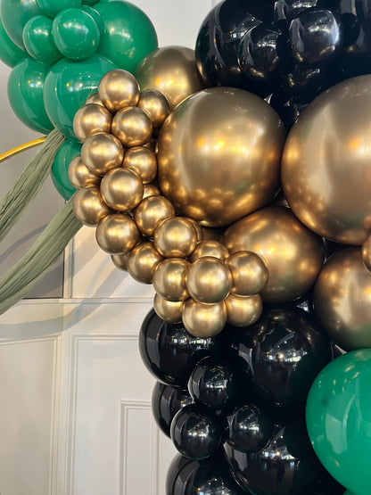 Gold Arch with Balloons Package