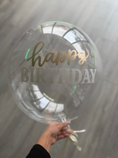 Personalized Bubble Clearz Balloon