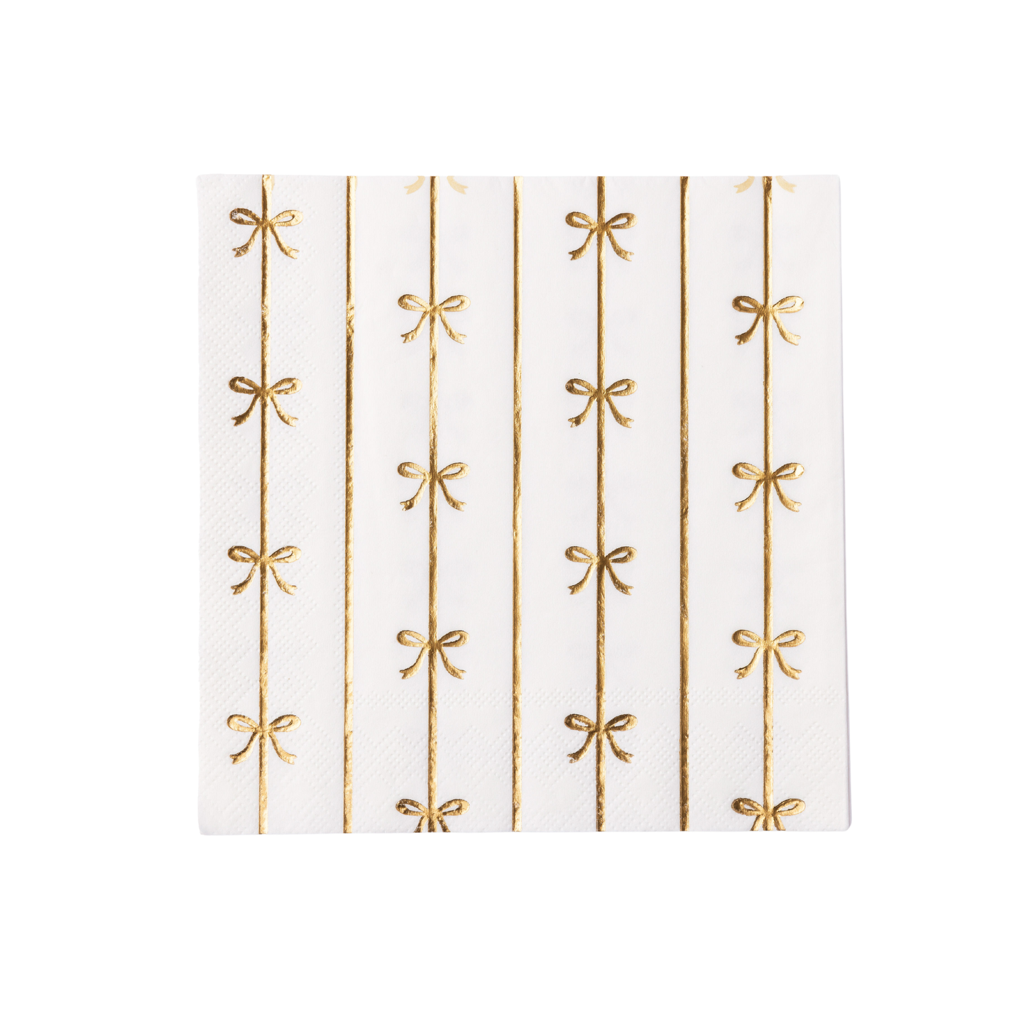 GOLD SIGNATURE BOW LARGE NAPKINS