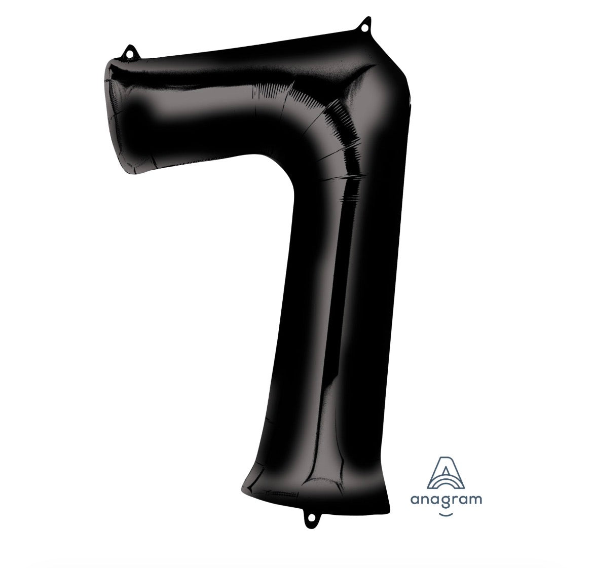 34” Black Number Foil Balloon Convergram