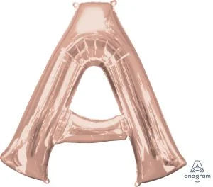 34” Rose Gold Letter Foil Balloon