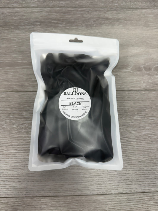 Black Balloon Multi-Size Pack