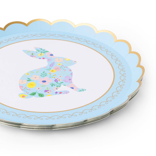 EASTER BUNNY PASTEL FLORAL SMALL PLATES