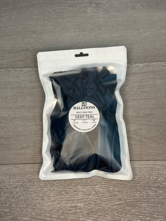 Deep Teal Balloon Multi-Size Pack
