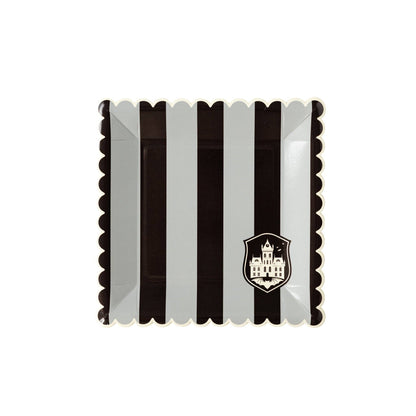 Black Stripe Dinner Plate