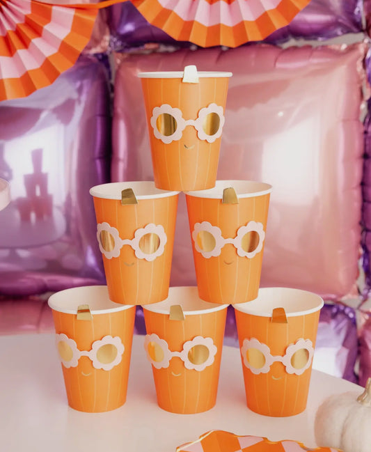 Groovy Pumpkin Party Cup