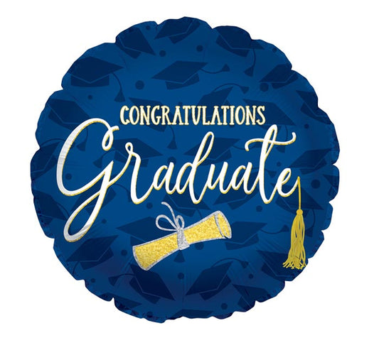 17" CLASSY GRAD CONGRATULATIONS BALLOON
