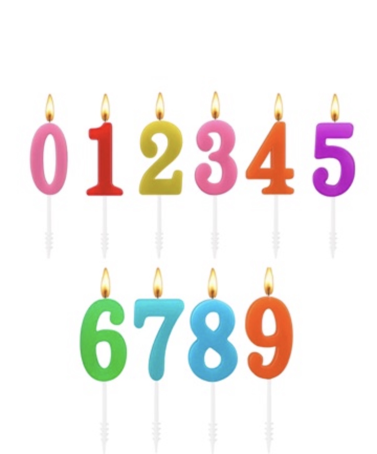 Assorted Color Birthday Candles