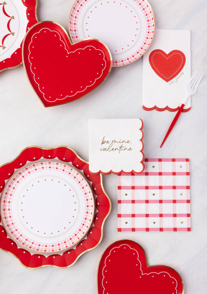 VALENTINE HEART DESSERT PLATES