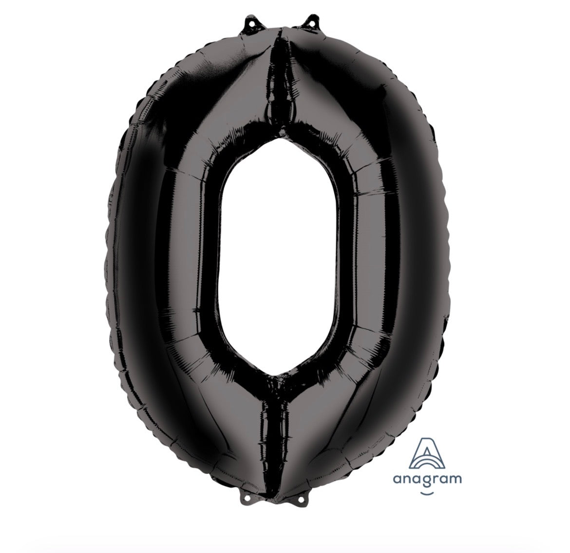 34” Black Number Foil Balloon Convergram